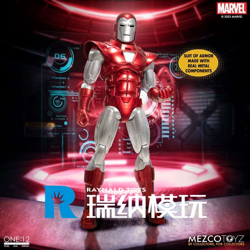 【预售】MEZCO 蚂蚁 One:12 银色百夫长 钢铁侠 6寸可动人偶 手办怎么看?