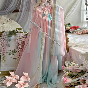 壹拾柒汉服女【大漠公主】斗篷大袖衫齐胸古风仙气透气日常春夏款