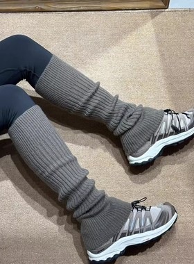 袜套+Leggings！后悔没有早点发现！秋冬叠穿瑜伽裤太有层次感！