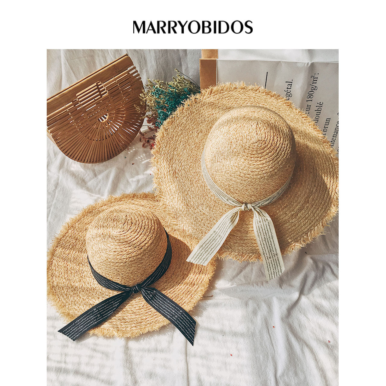 帽子女遮阳防晒夏天太阳沙滩帽海边大帽檐飘带字母草帽百搭韩版潮在类目 服饰配件/皮带/帽子/围巾, 帽子中 - 来自Buy2taobao.com提供专业的淘宝代购服务