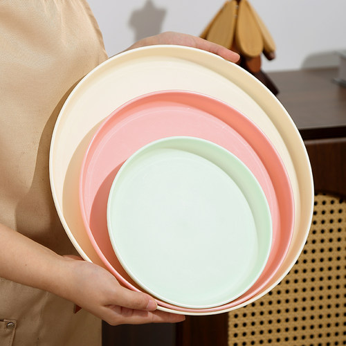 圆形托盘高档茶盘放水杯水果盘