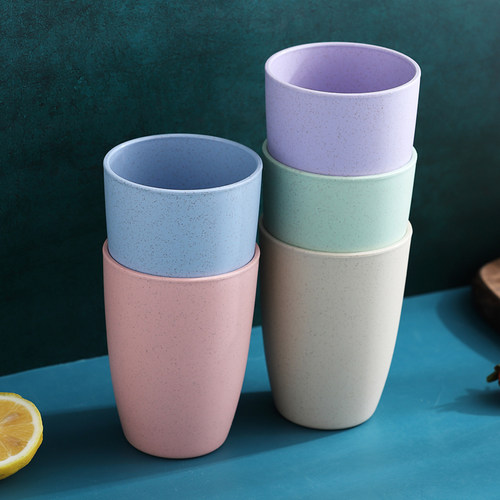 创意家用情侣水杯防摔客厅随手杯女牛奶杯简约塑料杯子喝水耐高温