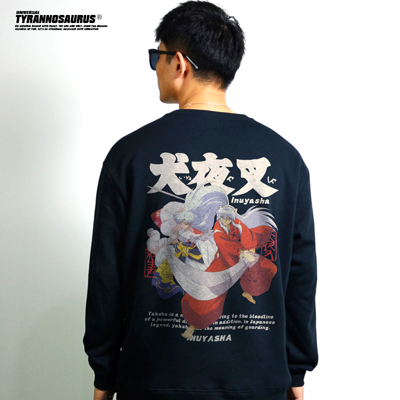 印花潮牌动漫圆领卫衣长袖