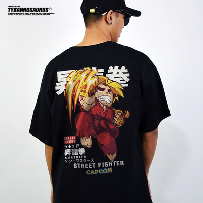 暴龙工作室日系街霸短袖