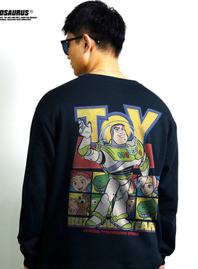 美式卡通动漫Toy Story玩具总动员巴斯光年长袖圆领卫衣宽松男女