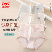 透气抑菌收腹提臀短裤 猫人高腰内裤 女士纯棉抗菌裆全棉2023新款 头