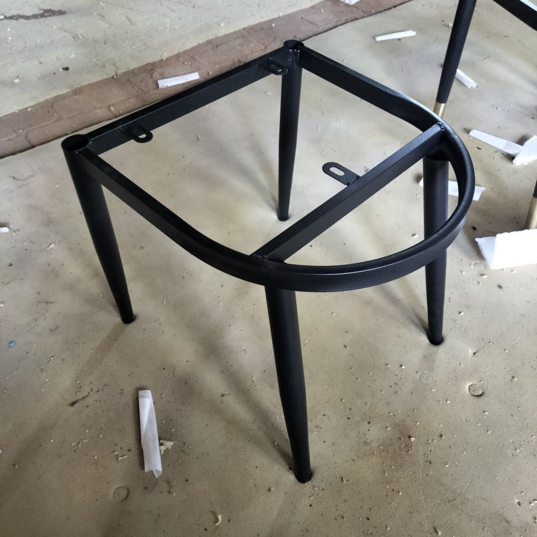 餐椅家用金属支撑脚高级轻奢餐厅椅子脚架梳妆椅支架餐厅椅子配件