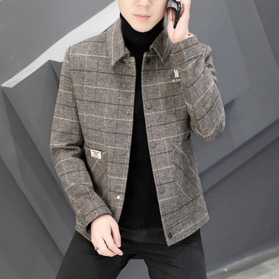 2024秋冬季新款男士格子