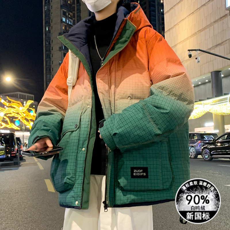 冬季13青少年羽绒服男孩12初中高中学生14白鸭绒外套15岁大童冬装