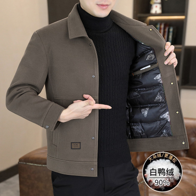 男士羽绒服短款翻领夹克