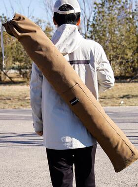 梦之渔加厚帆布折叠轻便鱼竿包钓鱼伞包收纳包耐磨渔具配件鱼竿袋