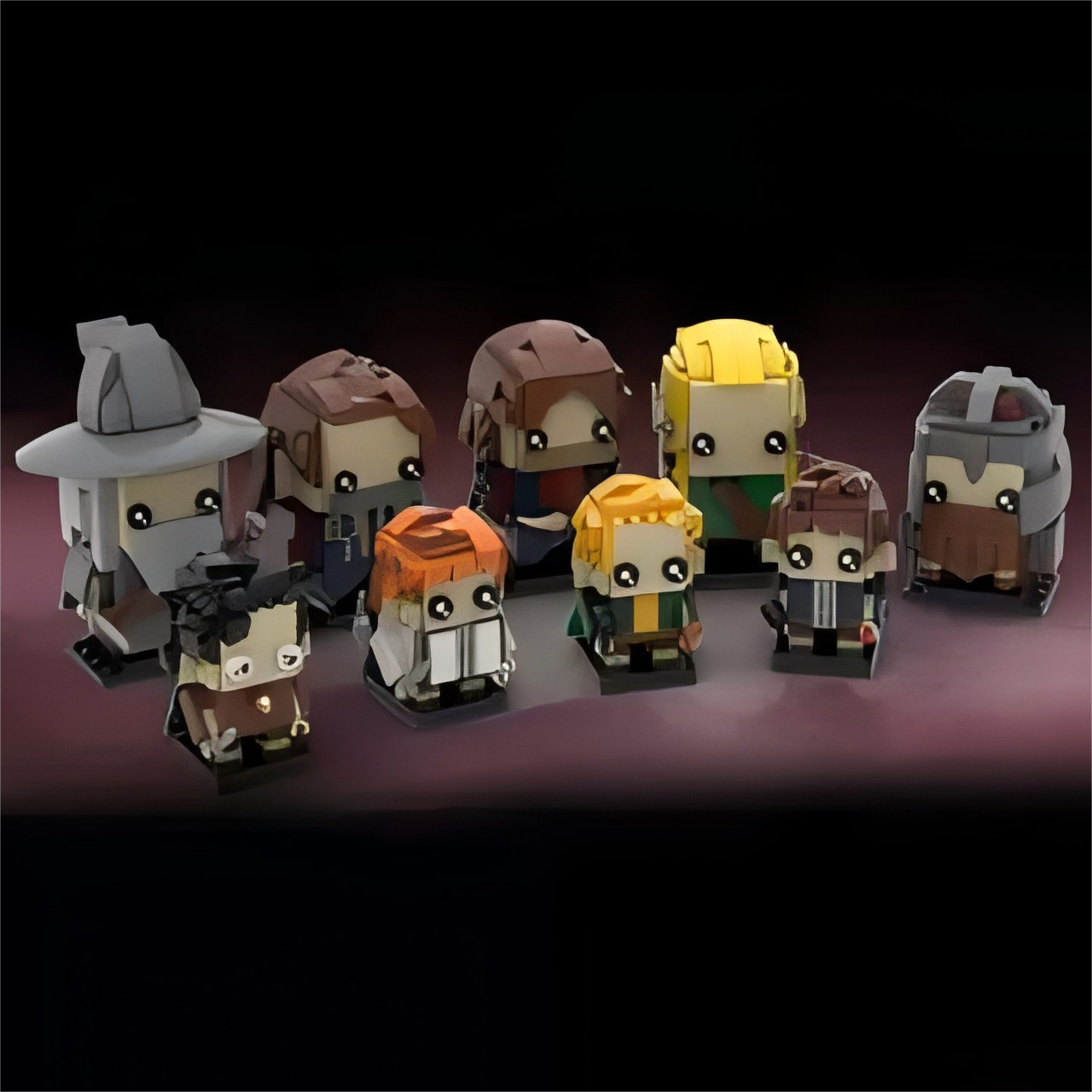 指环王护戒使者方头人仔玩偶积木