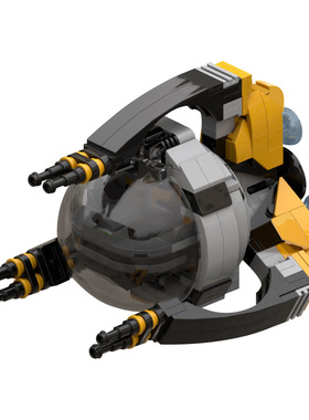 【高砖零件】毒刺针全方位快速攻击战斗机MOC-215249拼装积木玩具