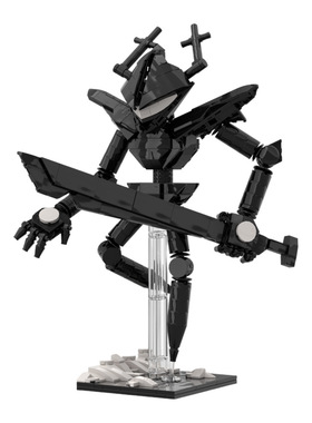 【高砖零件】游戏三角符文咆哮呼啸骑士MOC-231847拼装积木玩具