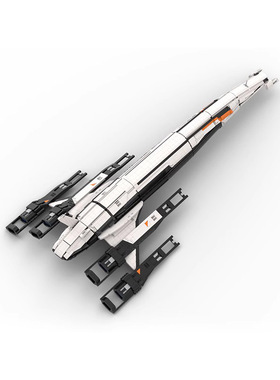 游戏质量效应SR-2诺曼底号太空飞船模型MOC-136302拼装积木玩具