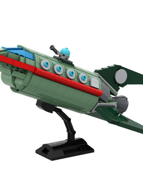 【高砖零件】飞出个未来行星快递飞船模型MOC-82707拼装积木玩具