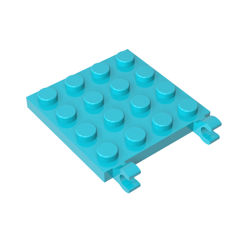 高砖积木零件GDS-758配件4x4单侧带夹口板兼容11399-47998散件MOC