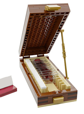 【高砖零件】嗜血法医德克斯特受害者纪念品的盒子拼装积木玩具