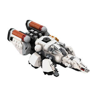 【高砖零件】游戏星空开拓号太空飞船模型MOC-231839拼装积木玩具