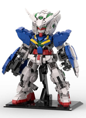 机动战士高-达能天使机体机甲机器人手办模型礼物MOC拼装积木玩具
