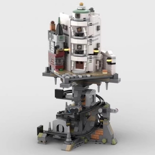 哈利波特76417迷你妖精古灵阁巫师银行矿山MOC156780拼装积木玩具