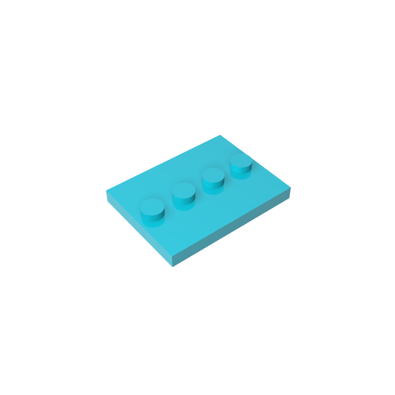 高砖积木零件GDS-980配件3x4人仔底座兼容88646-17836小颗粒散件