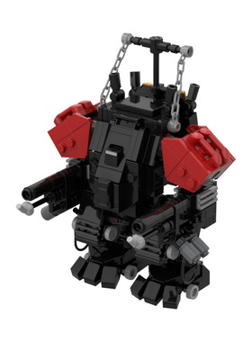 【高砖零件】绝地潜兵2机械生化人绿巨人MOC-206763拼装积木玩具