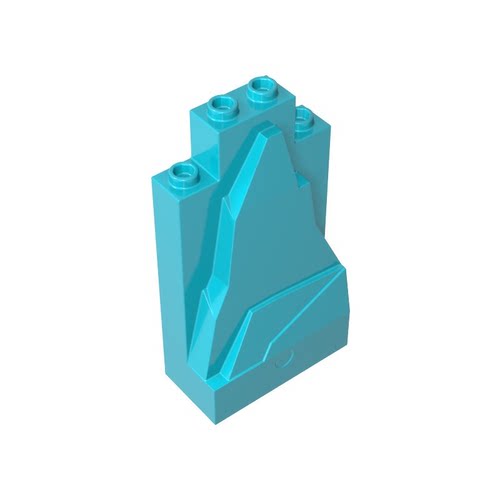 高砖零件积木GDS-1304配件墙体构件2X4X6冰山兼容47847 MOC散件