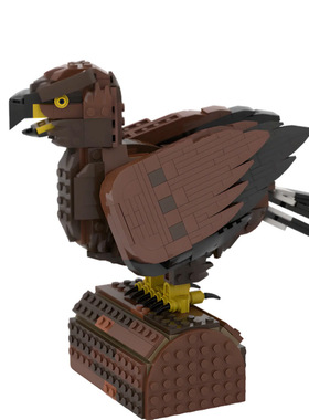 【高砖零件】金雕老鹰鸟类动物模型摆件MOC-212910拼装积木玩具