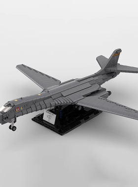 美国波音洛克威尔B-1B枪骑兵远程轰炸机MOC-141727拼装积木玩具