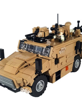【高砖零件】法国VBMR-L SERVAL薮猫装甲车MOC222718拼装积木玩具