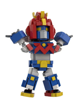 动画超电磁侠波鲁吉斯V机体机甲机器人模型MOC-77354拼装积木玩具