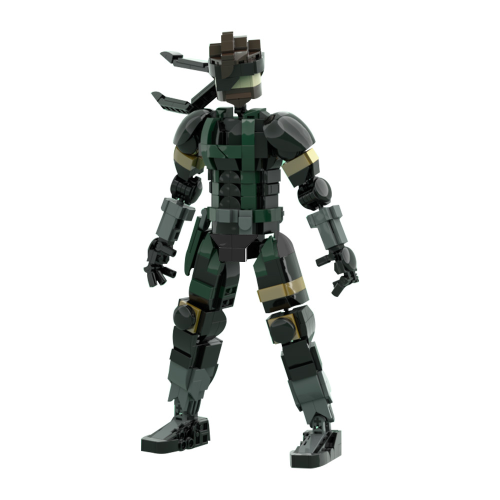 合金装备蛇BIGBOSS士兵模型积木
