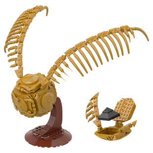 【高砖零件】哈利波特金色飞贼魁地奇比赛球模型摆件拼装积木玩具