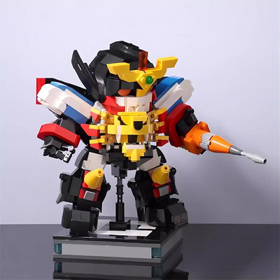 勇者王SDGaogaigar机体机甲积木
