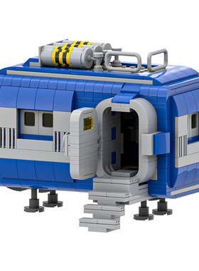 【高砖零件】太空舱太空基地中转站营地MOC-200425拼装积木玩具