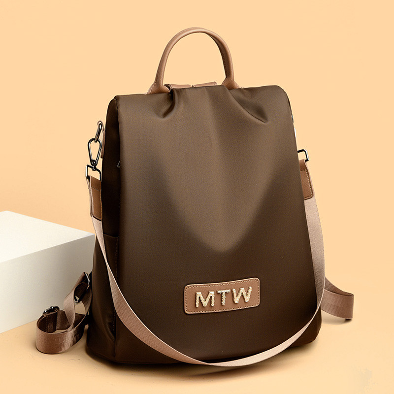 防盗双肩包女2025新款时尚女士单肩双肩两用背包轻便旅游旅行书包