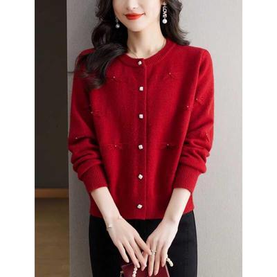 春装小香风针织开衫女2025新款小个子外搭短款时尚外套上衣春秋季