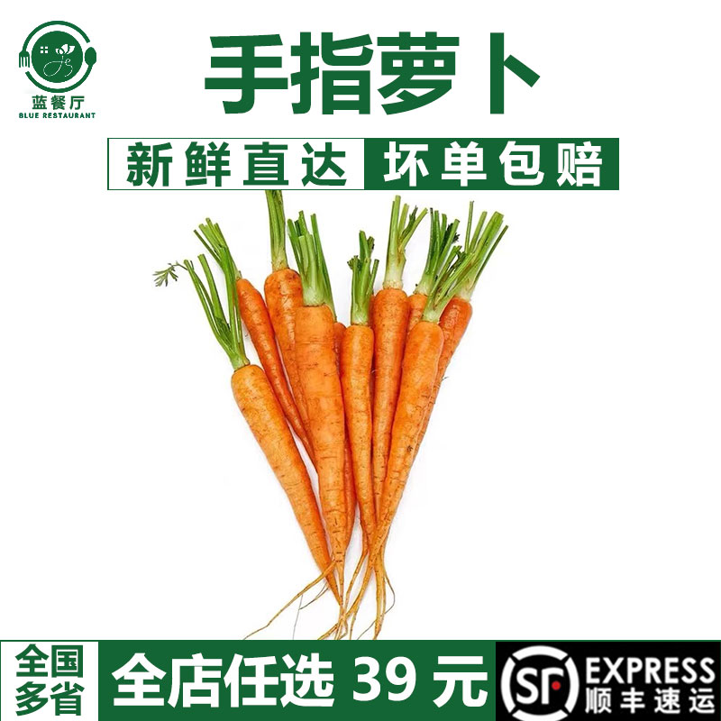 新鲜手指萝卜胡萝卜沙拉配菜