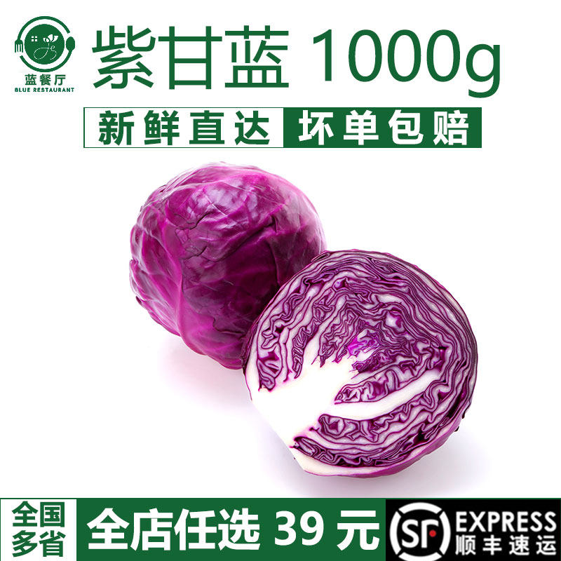 新鲜紫甘蓝食用西餐沙拉蔬菜食材