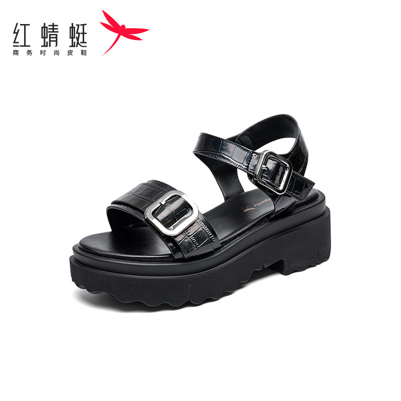 红蜻蜓女凉鞋正品断码特卖