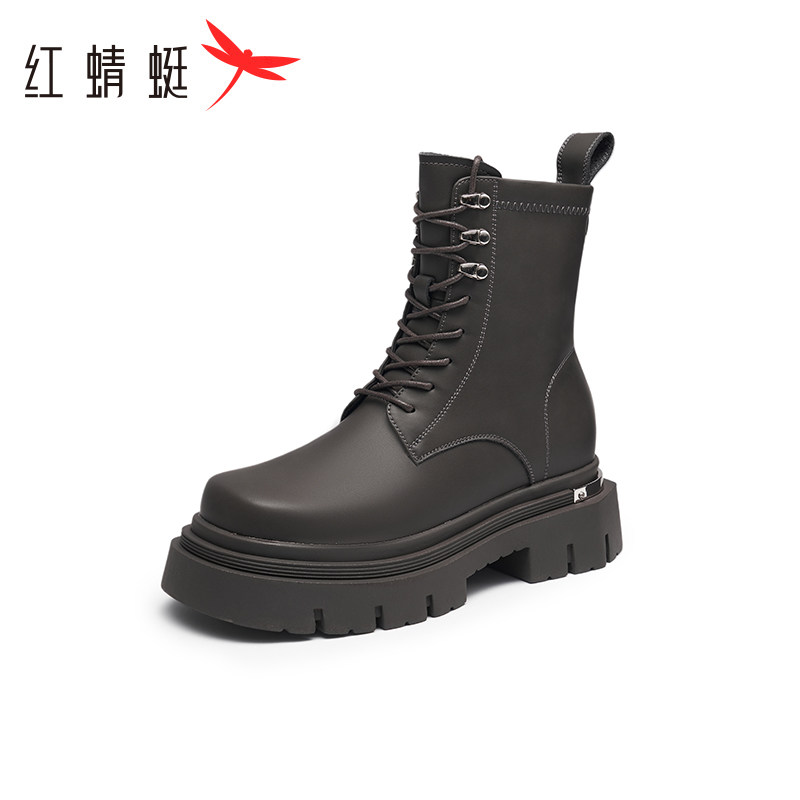 红蜻蜓正品短靴女新款冬季女