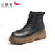 复古高帮板鞋 皮鞋 男士 红蜻蜓男鞋 正品 马丁靴短靴工装 厚底断码 清仓
