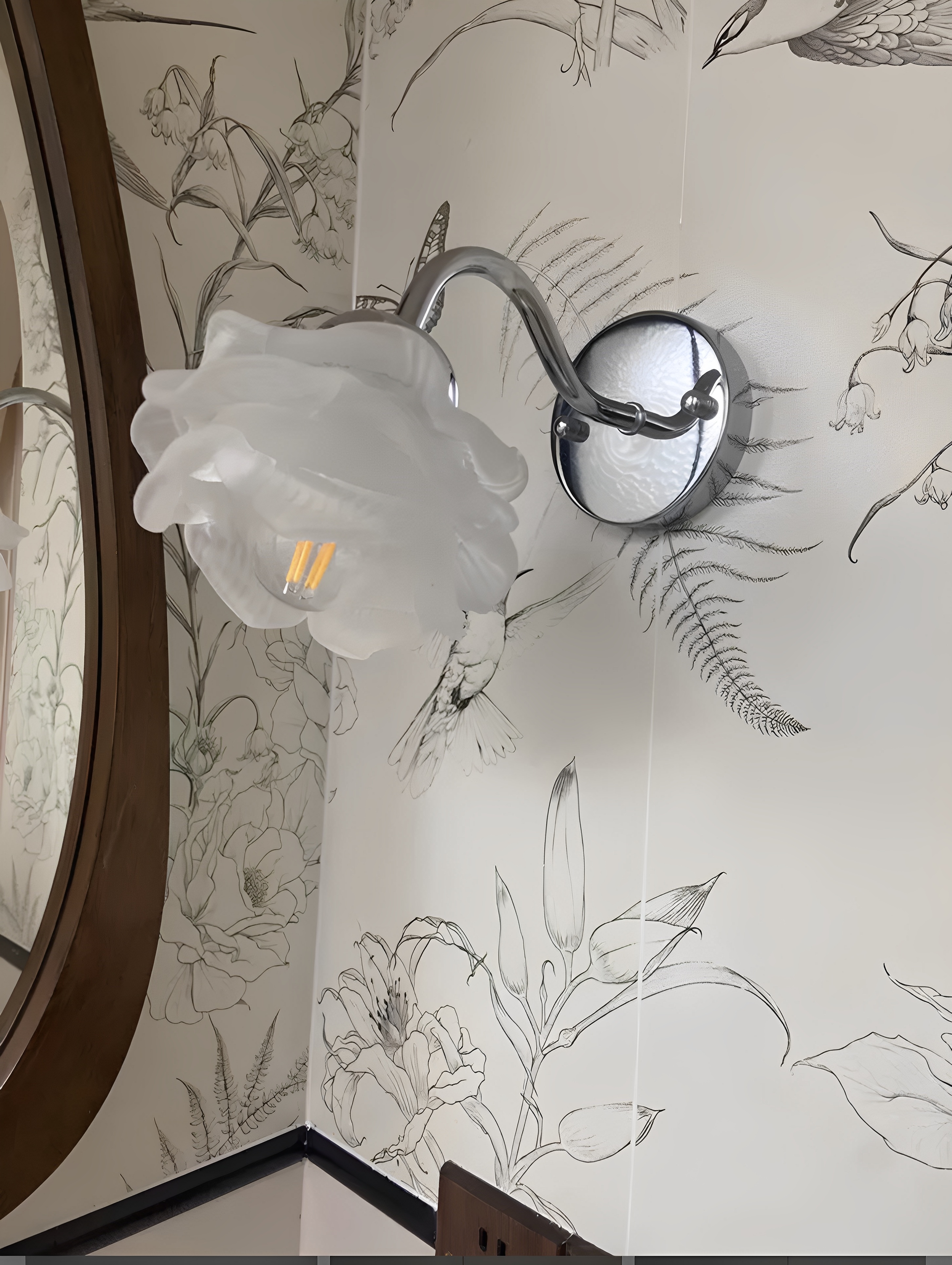 床头客厅镜前灯法式简约中谷壁灯