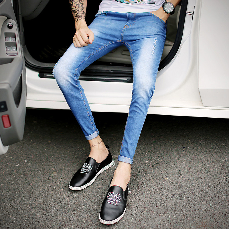 Jeans pour adolescent pieds Slim pour été - Ref 1466777 Image 5