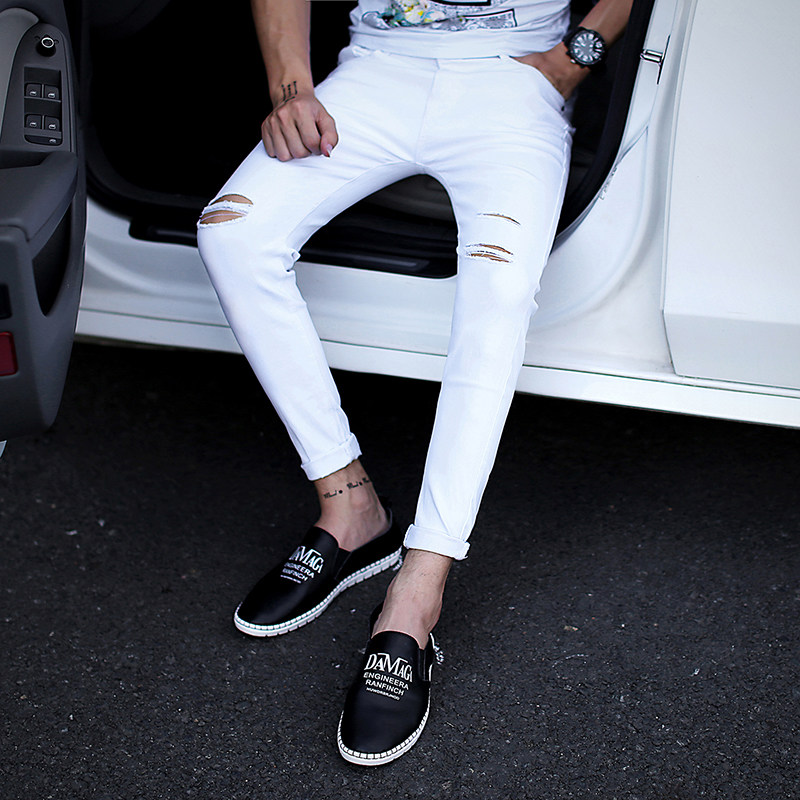 Jeans pour adolescent pieds Slim pour été - Ref 1466777 Image 3