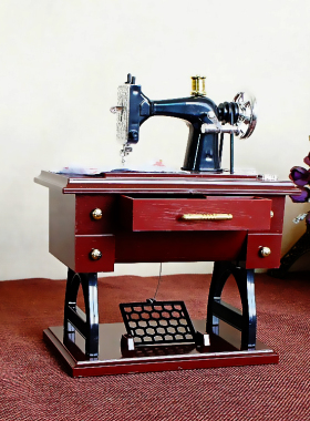 办公室装饰摆件餐边柜老式缝纫机