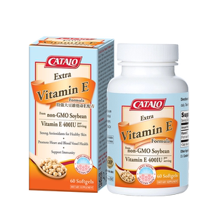 CATALO家得路大豆天然维生素E提升身体美肤60粒瓶胶囊进口60粒