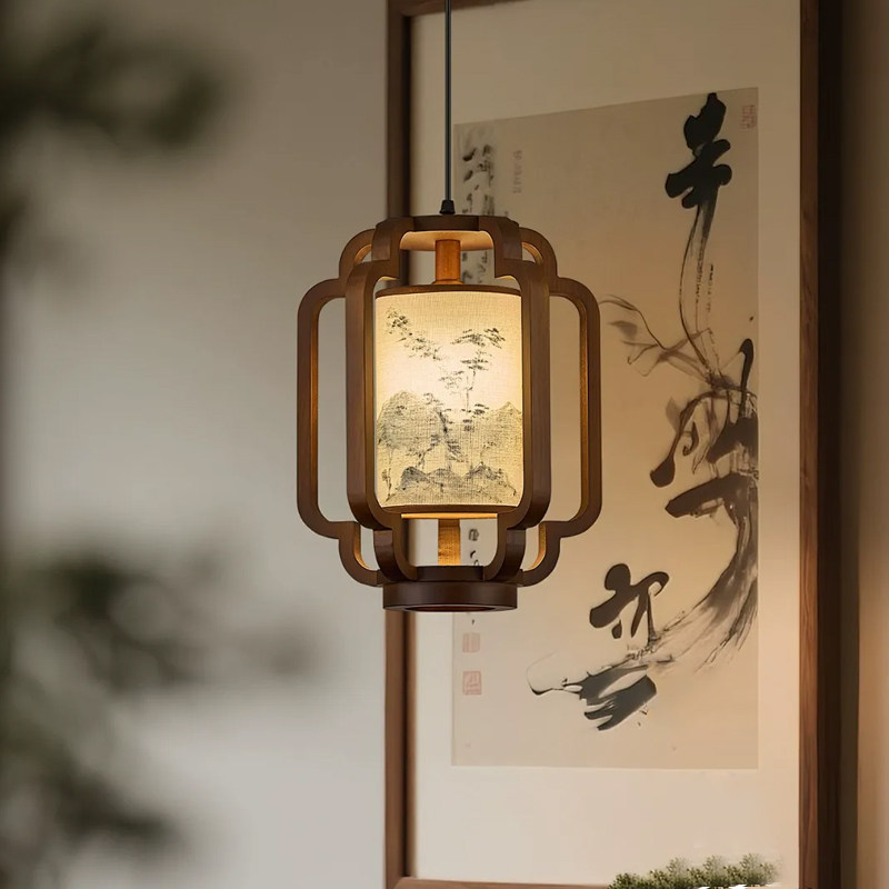 宋式美学入户玄关灯过道小吊灯新中式中国风禅意实木复古茶室吊灯,家装灯饰光源,床头/玄关/吧台/过道吊灯,淘宝优惠券,粉丝福利购,淘宝优惠卷