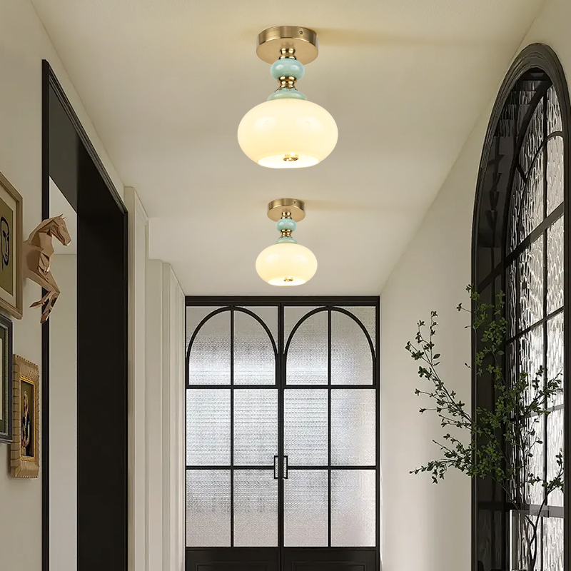 阳台入户玄关灯衣帽间法式吸顶灯